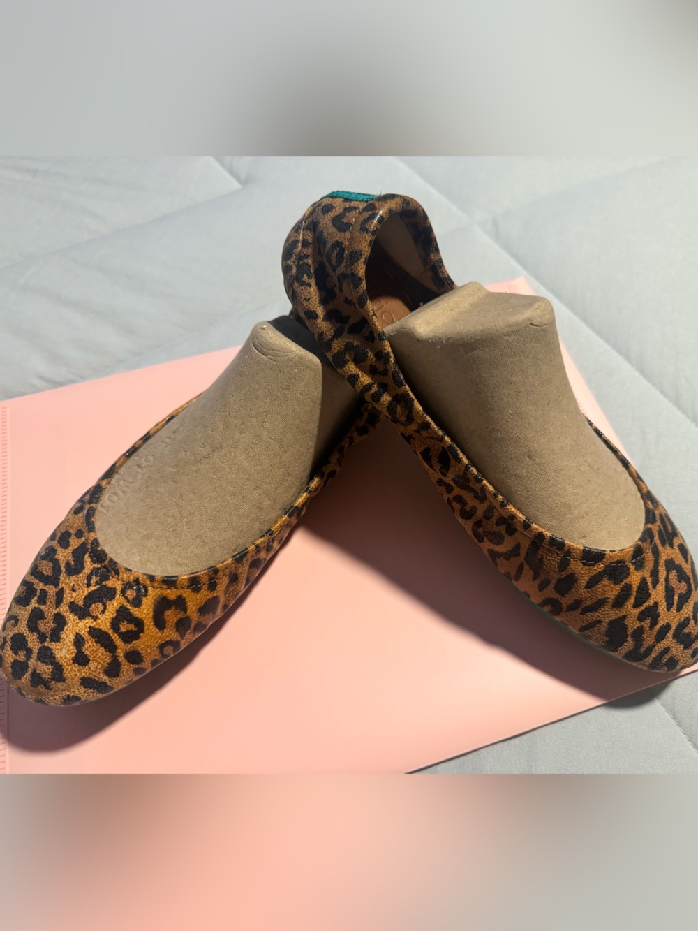 Leopard Print Women's Ballet Flats - TIEKS